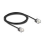 DeLOCK Cable de red RJ45 Cat.6 UTP Ultra Slim 2 m Negro