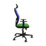 PIQUERAS Y CRESPO Silla de oficina Jorquera con mecanismo Sincro/Traslack Verde y Azul