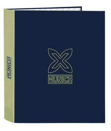 Carpeta de anillas Munich North Azul marino A4 27 x 33 x 6 cm