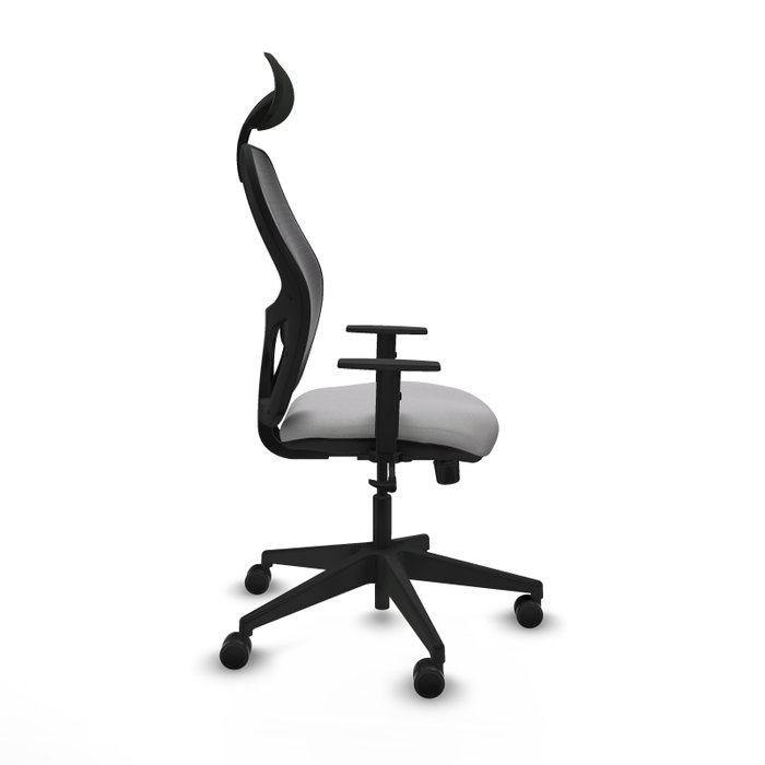 PIQUERAS Y CRESPO Silla de oficina Alocén, Mecanismo Sincro, Gris claro/Negro