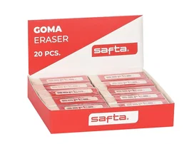 Safta Goma de borrar 125x115x25 mm
