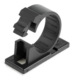 Startech CBMCC3 Clips de Gestión de Cableado Autoadhesivos Negro (Paquete de 100)