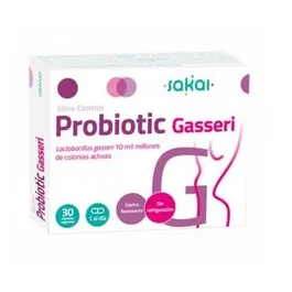 SAKAI Sline Control Probiotic Lactobacillus Gasseri - 30 Cápsulas - 10 Mil Millones UFC - Complemento Alimenticio para Control de Peso y Microbiota Intestinal