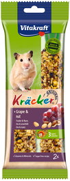 Vitakraft Barritas para Hamster Sabor Uva y Nueces 5 Paquetes de 2 Unidades