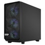 Fractal Design Meshify 2 RGB Torre ATX PC Negro con Ventiladores RGB, Panel de Vidrio Templado, Soporte para E-ATX, Micro-ATX, Mini-ITX, 4 Bahias 3.5", Gestión de Cables