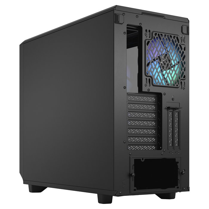 Fractal Design Meshify 2 RGB Torre ATX PC Negro con Ventiladores RGB, Panel de Vidrio Templado, Soporte para E-ATX, Micro-ATX, Mini-ITX, 4 Bahias 3.5", Gestión de Cables