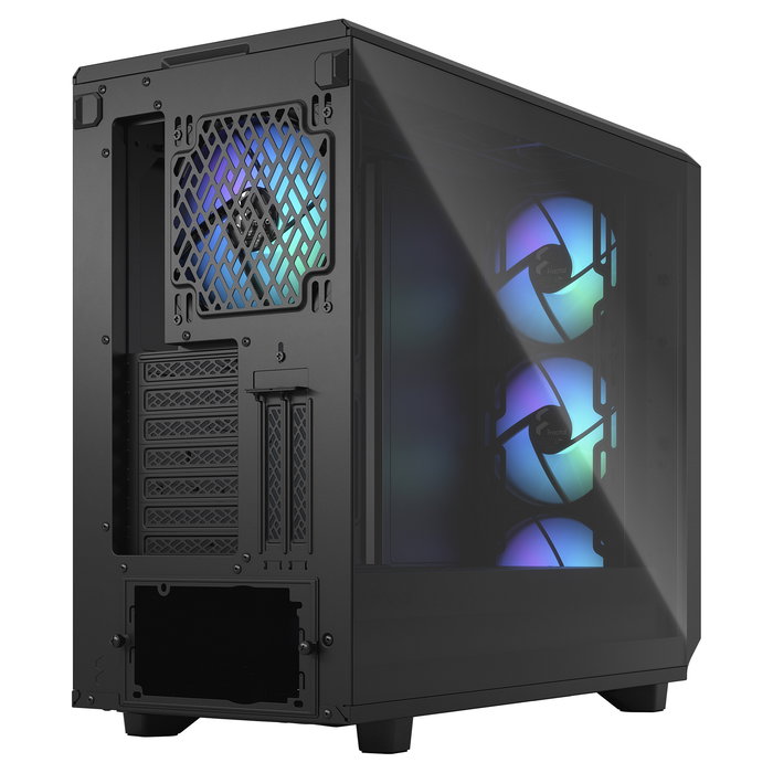 Fractal Design Meshify 2 RGB Torre ATX PC Negro con Ventiladores RGB, Panel de Vidrio Templado, Soporte para E-ATX, Micro-ATX, Mini-ITX, 4 Bahias 3.5", Gestión de Cables