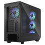 Fractal Design Meshify 2 RGB Torre ATX PC Negro con Ventiladores RGB, Panel de Vidrio Templado, Soporte para E-ATX, Micro-ATX, Mini-ITX, 4 Bahias 3.5", Gestión de Cables
