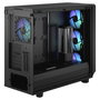 Fractal Design Meshify 2 RGB Torre ATX PC Negro con Ventiladores RGB, Panel de Vidrio Templado, Soporte para E-ATX, Micro-ATX, Mini-ITX, 4 Bahias 3.5", Gestión de Cables