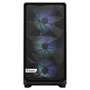 Fractal Design Meshify 2 RGB Torre ATX PC Negro con Ventiladores RGB, Panel de Vidrio Templado, Soporte para E-ATX, Micro-ATX, Mini-ITX, 4 Bahias 3.5", Gestión de Cables