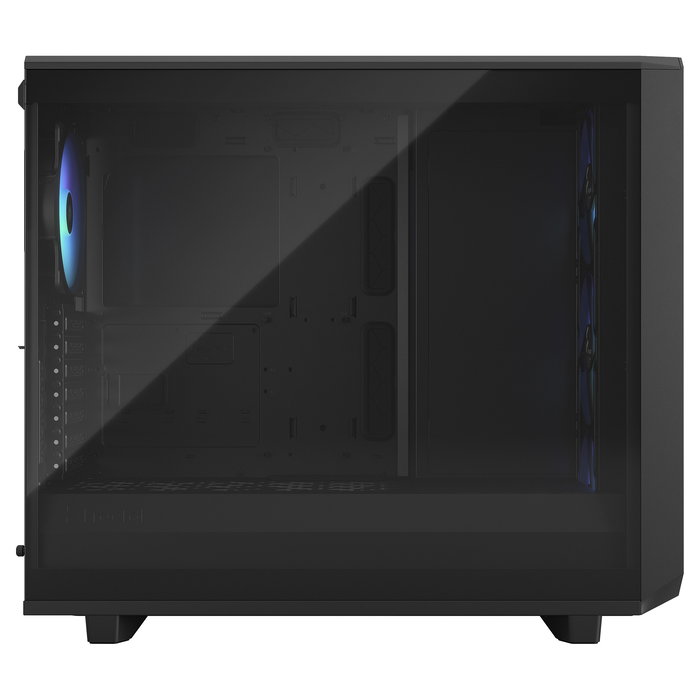 Fractal Design Meshify 2 RGB Torre ATX PC Negro con Ventiladores RGB, Panel de Vidrio Templado, Soporte para E-ATX, Micro-ATX, Mini-ITX, 4 Bahias 3.5", Gestión de Cables