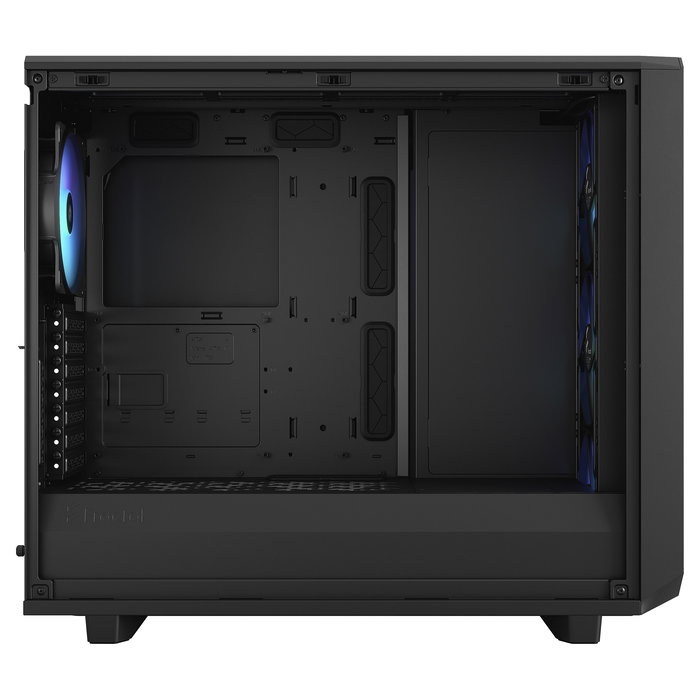 Fractal Design Meshify 2 RGB Torre ATX PC Negro con Ventiladores RGB, Panel de Vidrio Templado, Soporte para E-ATX, Micro-ATX, Mini-ITX, 4 Bahias 3.5", Gestión de Cables