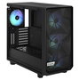 Fractal Design Meshify 2 RGB Torre ATX PC Negro con Ventiladores RGB, Panel de Vidrio Templado, Soporte para E-ATX, Micro-ATX, Mini-ITX, 4 Bahias 3.5", Gestión de Cables