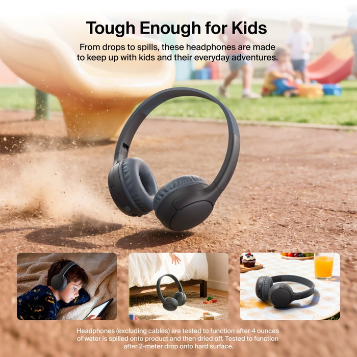 Belkin Soundform Mini 2 Wireless On-Ear para Niños - Negro