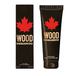 Dsquared2 Wood Pour Homme Gel de Baño y Ducha Hidratante y Nutritivo para Hombres, 250 ml
