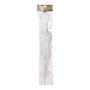 FancyDress Paraguas para Disfraz de Época Blanco Transparente con Volantes 58 cm