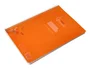 Liderpapel Cuaderno Espiral A4 Pautaguía 80 Hojas 90gr Cuadro Pautado 4mm con Margen Tapa Plástico Naranja