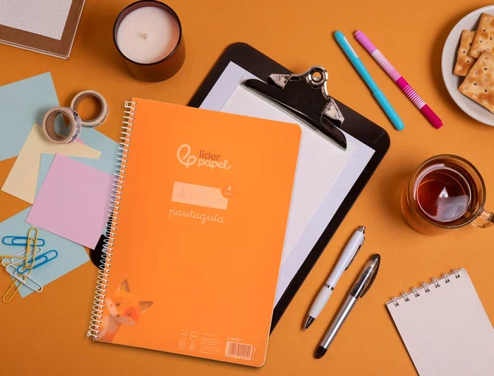 Liderpapel Cuaderno Espiral A4 Pautaguía 80 Hojas 90gr Cuadro Pautado 4mm con Margen Tapa Plástico Naranja Liderpapel Cuaderno Espiral A4 Pautaguía 80 Hojas 90gr Cuadro Pautado 4mm con Margen Tapa Plástico Naranja