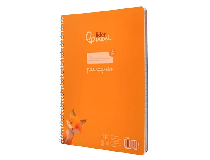 Liderpapel Cuaderno Espiral A4 Pautaguía 80 Hojas 90gr Cuadro Pautado 4mm con Margen Tapa Plástico Naranja Liderpapel Cuaderno Espiral A4 Pautaguía 80 Hojas 90gr Cuadro Pautado 4mm con Margen Tapa Plástico Naranja