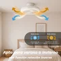 Grunkel SKYWIND-20B Ventilador de techo blanco 50 cm LED 35W 6 velocidades mando a distancia
