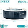 Intex Jacuzzi Burbujas Plus Redondo Azul 1098L