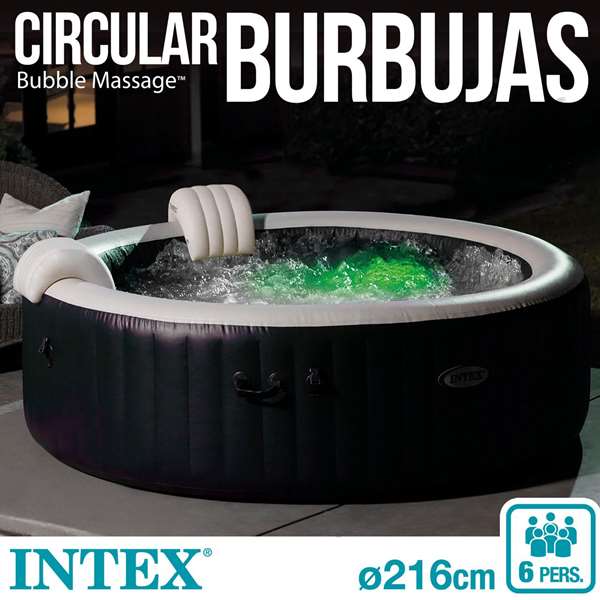 Intex Jacuzzi Burbujas Plus Redondo Azul 1098L Intex Jacuzzi Burbujas Plus Redondo Azul 1098L