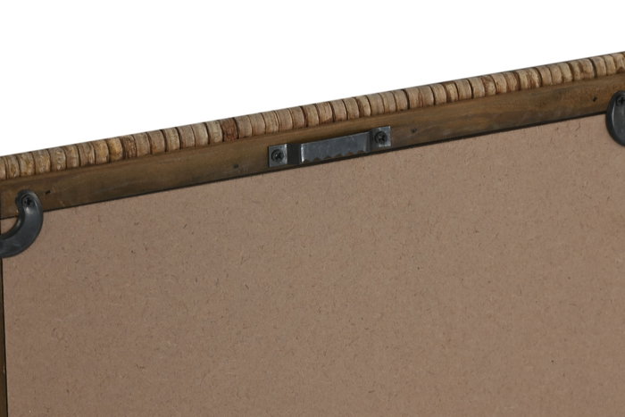 DKD Home Decor Cuadro Mediterráneo con Motivo Caracola en Madera de Abeto y Cristal, Colores Marrón y Beige, 30 x 40 x 2.5 cm - Lote de 9 Unidades