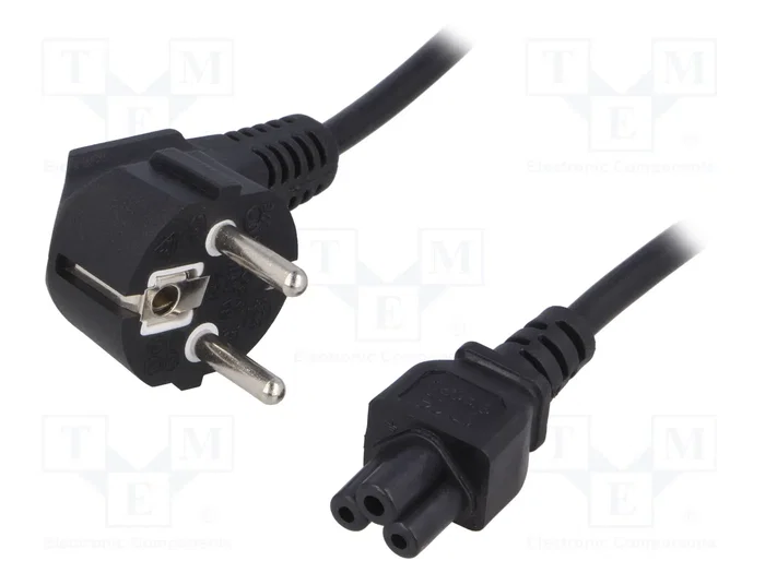 QOLTEC Cable de Alimentación H05VV-F 3x0,75mm2 Negro 1,4m QOLTEC Cable de Alimentación H05VV-F 3x0,75mm2 Negro 1,4m