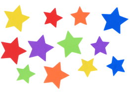 Innspiro Estrellas precortadas de goma EVA 32mm y 42mm (100 unidades)