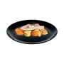 Plato Llano Vidrio Pampille Negro Luminarc 25 cm