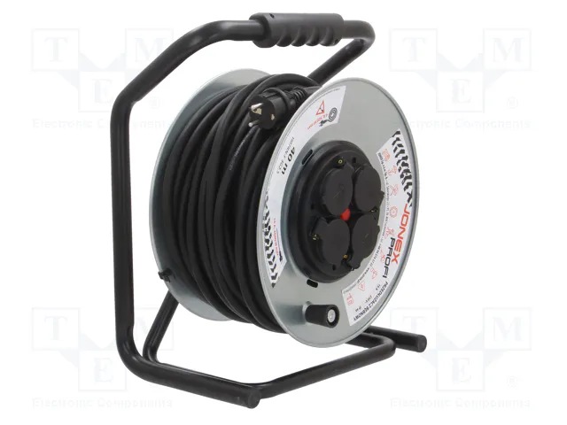 JONEX Prolongador de alimentación H07RN-F 3G2,5mm2 40m con tambor de metal