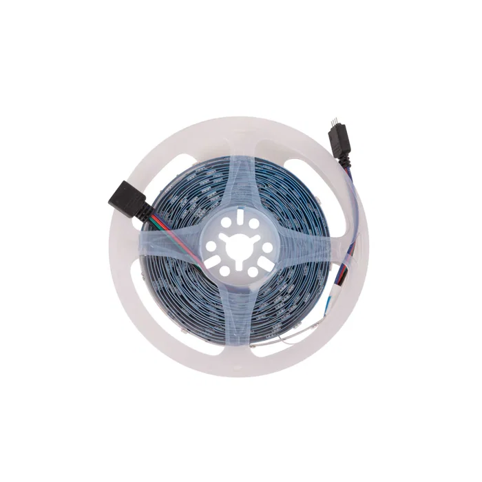 Tira de LEDs RGB IP33 150 LEDs 36W 2100Lm SMD5050 12VDC Flexible Autoadhesiva 5M para Efectos Lumínicos y Ambientación PL-219011-RGB-IP33 Tira de LEDs RGB IP33 150 LEDs 36W 2100Lm SMD5050 12VDC Flexible Autoadhesiva 5M para Efectos Lumínicos y Ambientación PL-219011-RGB-IP33