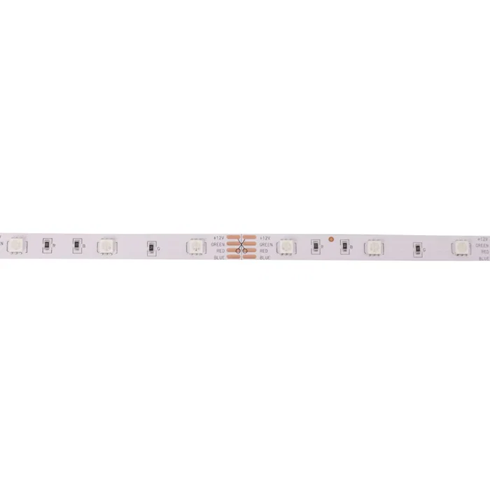 Tira de LEDs RGB IP33 150 LEDs 36W 2100Lm SMD5050 12VDC Flexible Autoadhesiva 5M para Efectos Lumínicos y Ambientación PL-219011-RGB-IP33