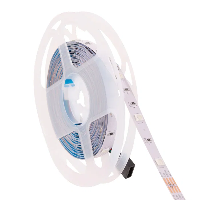 Tira de LEDs RGB IP33 150 LEDs 36W 2100Lm SMD5050 12VDC Flexible Autoadhesiva 5M para Efectos Lumínicos y Ambientación PL-219011-RGB-IP33 Tira de LEDs RGB IP33 150 LEDs 36W 2100Lm SMD5050 12VDC Flexible Autoadhesiva 5M para Efectos Lumínicos y Ambientación PL-219011-RGB-IP33