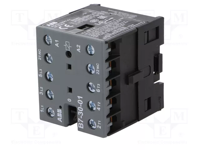 ABB B7 Contactor 3-polar 12A 42VAC