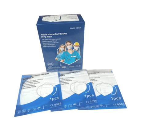 Mascarilla FFP2 con gomas 1ud Mascarilla FFP2 con gomas 1ud
