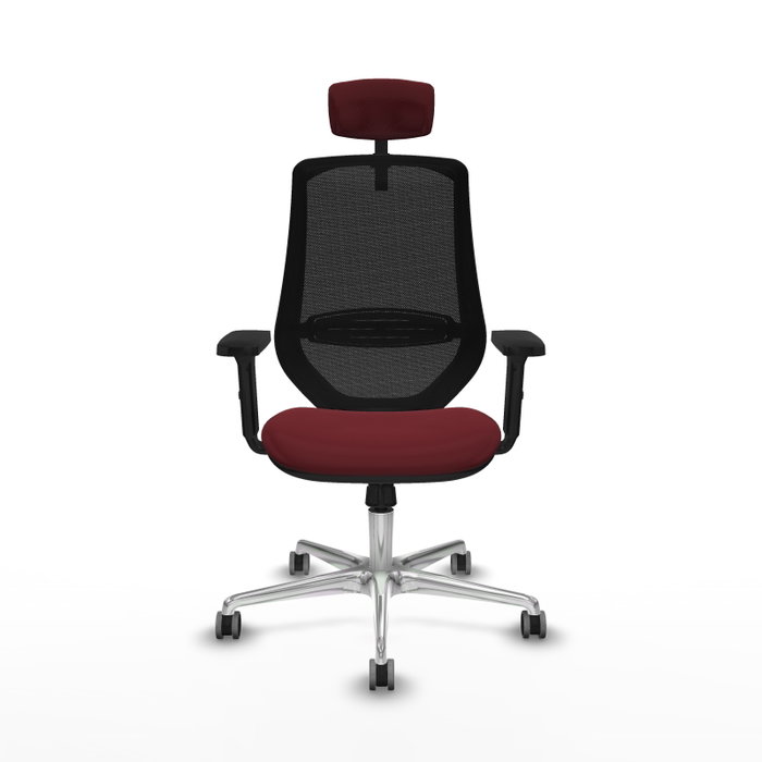 PIQUERAS Y CRESPO Silla de oficina Mardos con mecanismo Sincro, Granate y Negro PIQUERAS Y CRESPO Silla de oficina Mardos con mecanismo Sincro, Granate y Negro