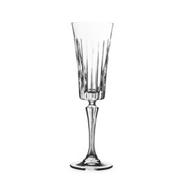 RCR Copa Cava Timeless Cristal, 21 cl (0.21L) - Alto 23.8 cm, Diámetro 7.1 cm, Borde Grueso (Set de 6)