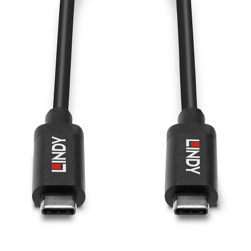 Lindy Cable USB 3.2 Gen 2 Activo de 5m Tipo C a C con DisplayPort 1.4 y Transferencia de 10Gbps para Extensión de Datos y Video