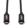 Lindy Cable USB 3.2 Gen 2 Activo de 5m Tipo C a C con DisplayPort 1.4 y Transferencia de 10Gbps para Extensión de Datos y Video