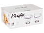 Vivalto Taza de Vidrio Apilable, 270 ml, Transparente, Apta Lavavajillas, Dimensiones 11x9.3x8 cm (Set de 24)
