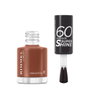 Rimmel London 60 Seconds Super Shine Esmalte de Uñas - Secado Rápido - #140 Chocolate Eclipse - 8 ml