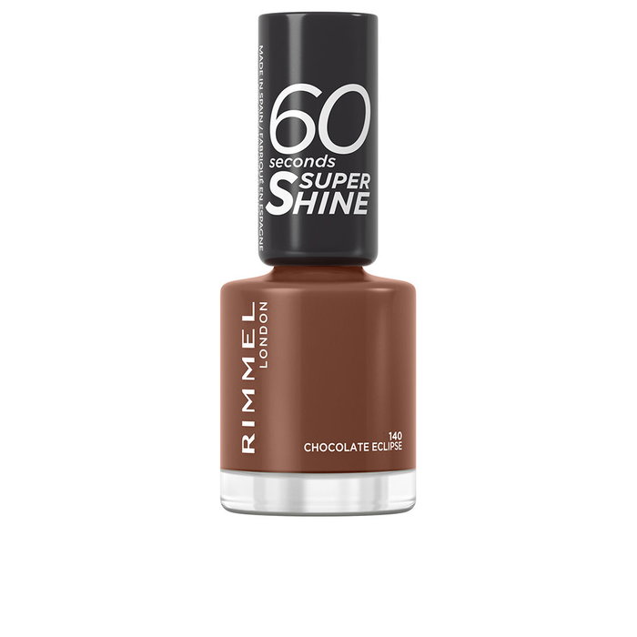 Rimmel London 60 Seconds Super Shine Esmalte de Uñas - Secado Rápido - #140 Chocolate Eclipse - 8 ml Rimmel London 60 Seconds Super Shine Esmalte de Uñas - Secado Rápido - #140 Chocolate Eclipse - 8 ml