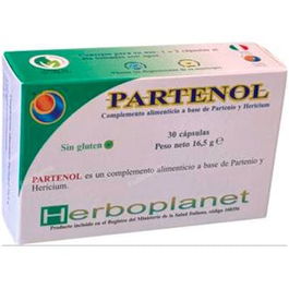 HERBOPLANET Partenol 30 Cap - Partenio y Hericium para funcionalidad articular y ciclo menstrual