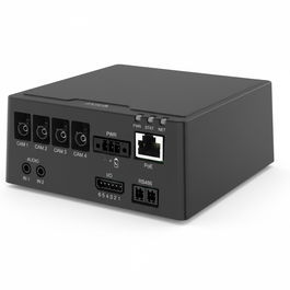 Axis F9114-R Mk II Unidad Base para Interior, Negro, IP3X, Soporte para 4 Cámaras, H.264/H.265/M-JPEG, 10/100/1000 Mbit/s Ethernet, -40 a 60 grados C