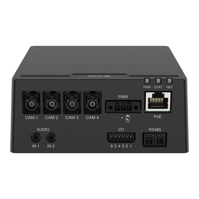 Axis F9114-R Mk II Unidad Base para Interior, Negro, IP3X, Soporte para 4 Cámaras, H.264/H.265/M-JPEG, 10/100/1000 Mbit/s Ethernet, -40 a 60 grados C