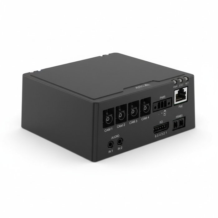 Axis F9114-R Mk II Unidad Base para Interior, Negro, IP3X, Soporte para 4 Cámaras, H.264/H.265/M-JPEG, 10/100/1000 Mbit/s Ethernet, -40 a 60 grados C