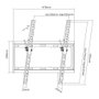 Equip Soporte de pared para TV inclinable 32-55 pulgadas Negro