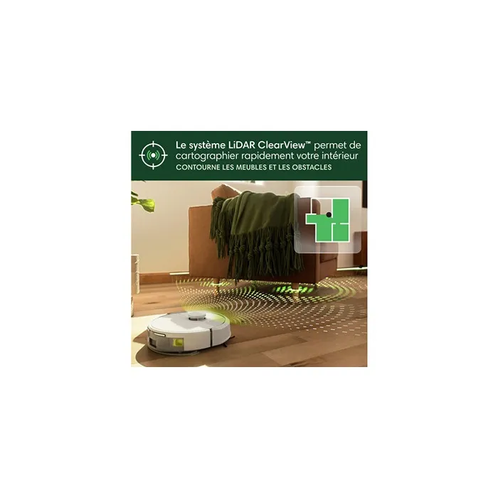 Irobot Robot aspirador Roomba 105 Combo Robot con Base de Vaciado Automático Blanco