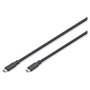 Digitus Cable USB 3.2 Gen 2 Tipo C a Tipo C 2m Negro Silicone, 10 Gbps, 100W Power Delivery, 4K 60Hz